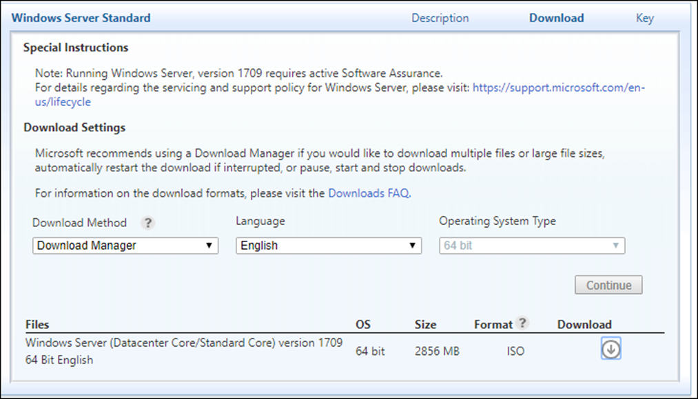 download windows 10 version 1709 update